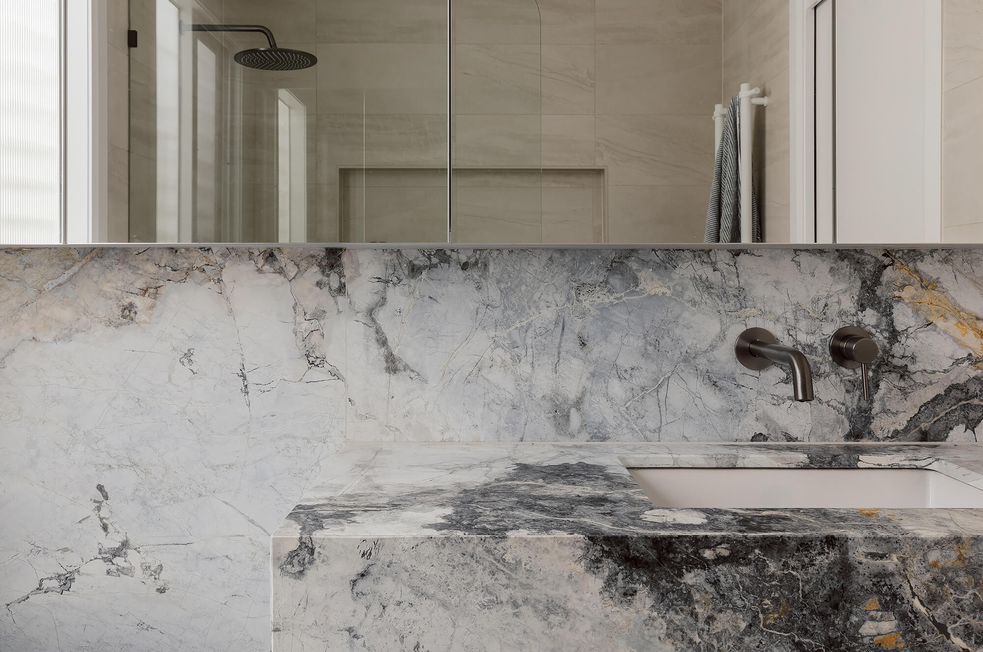 Thumbnail for Bathroom, powder room & laundry renovation: <br>
Clarendon Street, <br>
Armadale
